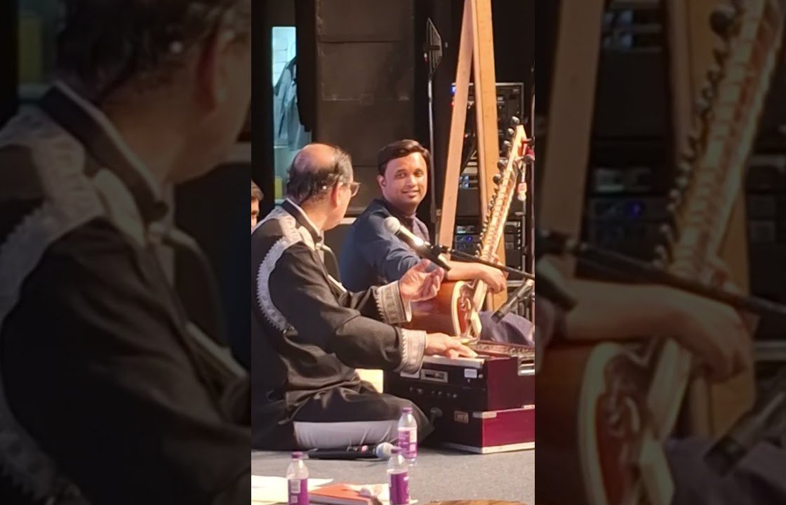 Performing alongside Pandit Ajoy Chakrabarty